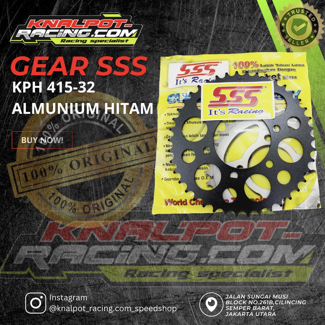 GEAR SSS KPH 415-32 ALMUNIUM HITAM